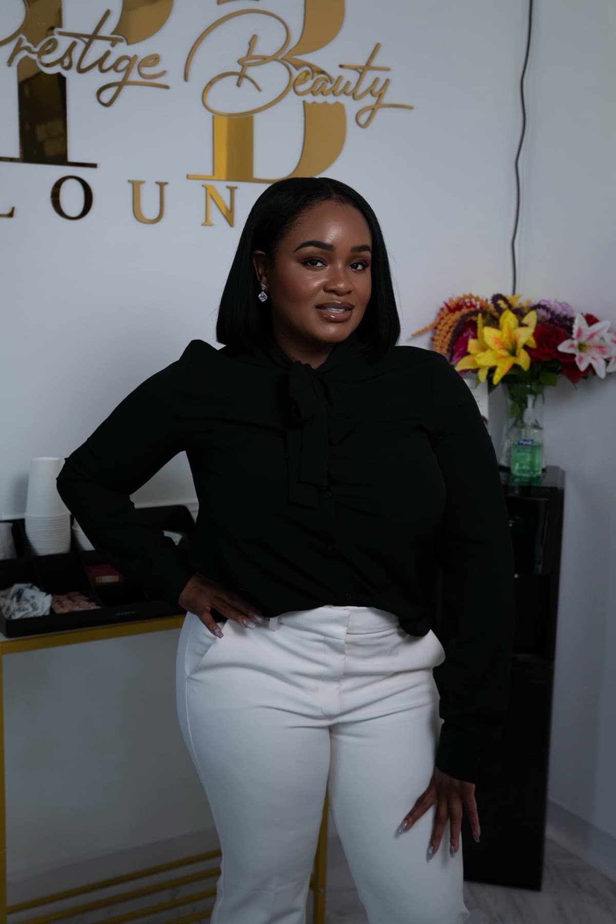 Jennifer Myers, founder of Prestige Beauty Lounge, at the Amityville lounge